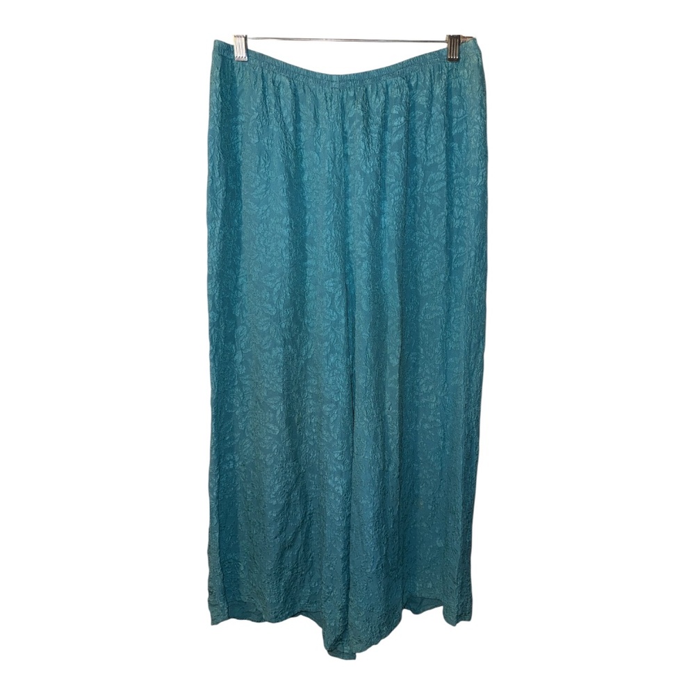 URU 100% Silk Wide Leg Pants